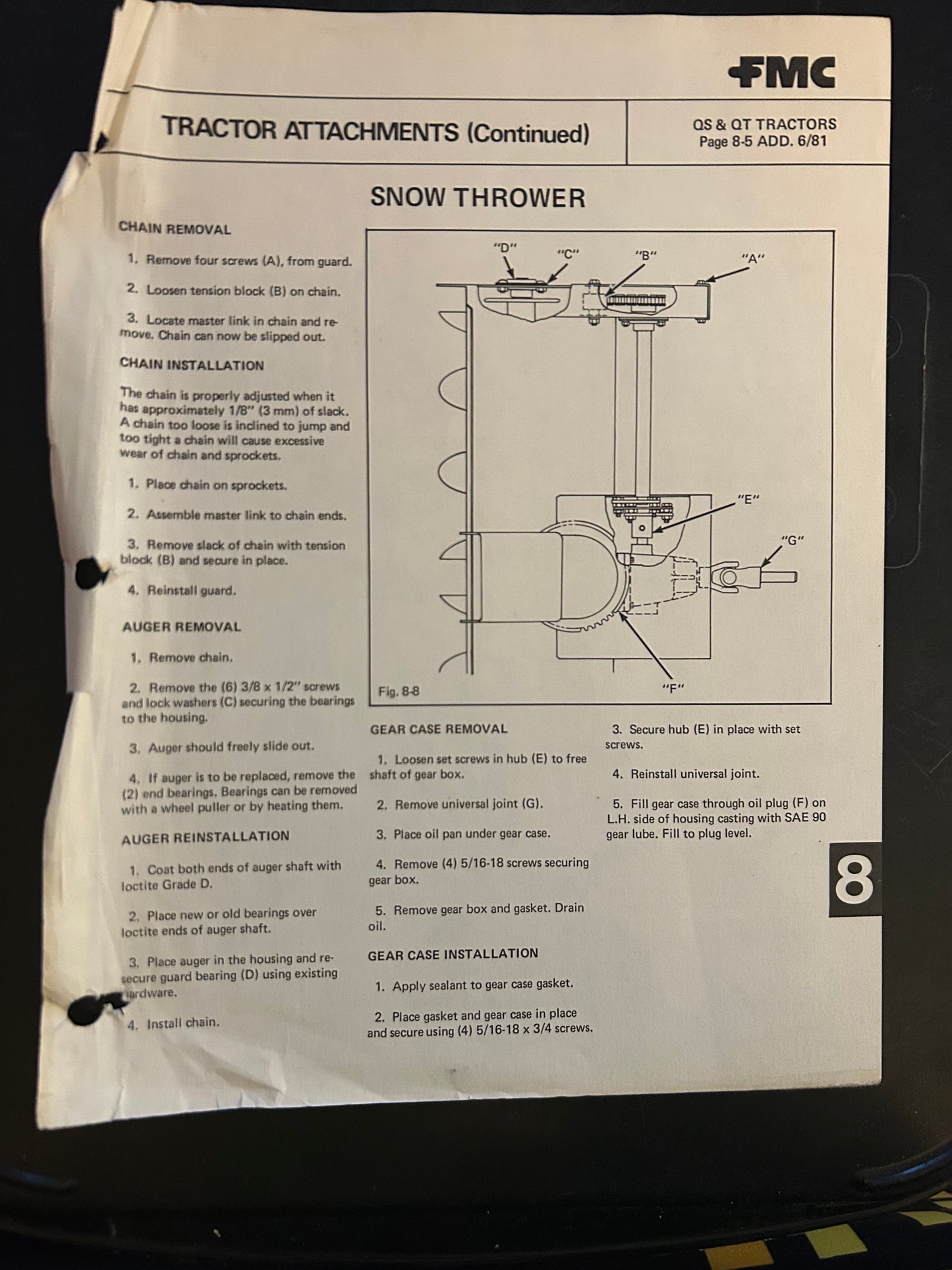 Bolens _  QS & QT Tractor Attachments