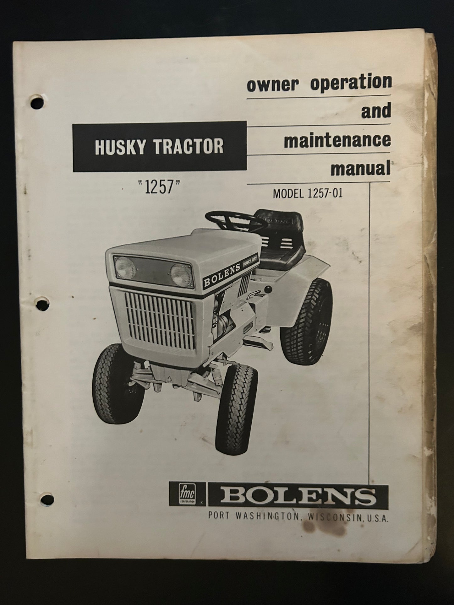 Bolens _ Husky Tractor 1257 _ Owner Operation & Maintenance Manual
