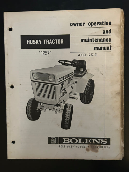 Bolens _ Husky Tractor 1257 _ Owner Operation & Maintenance Manual