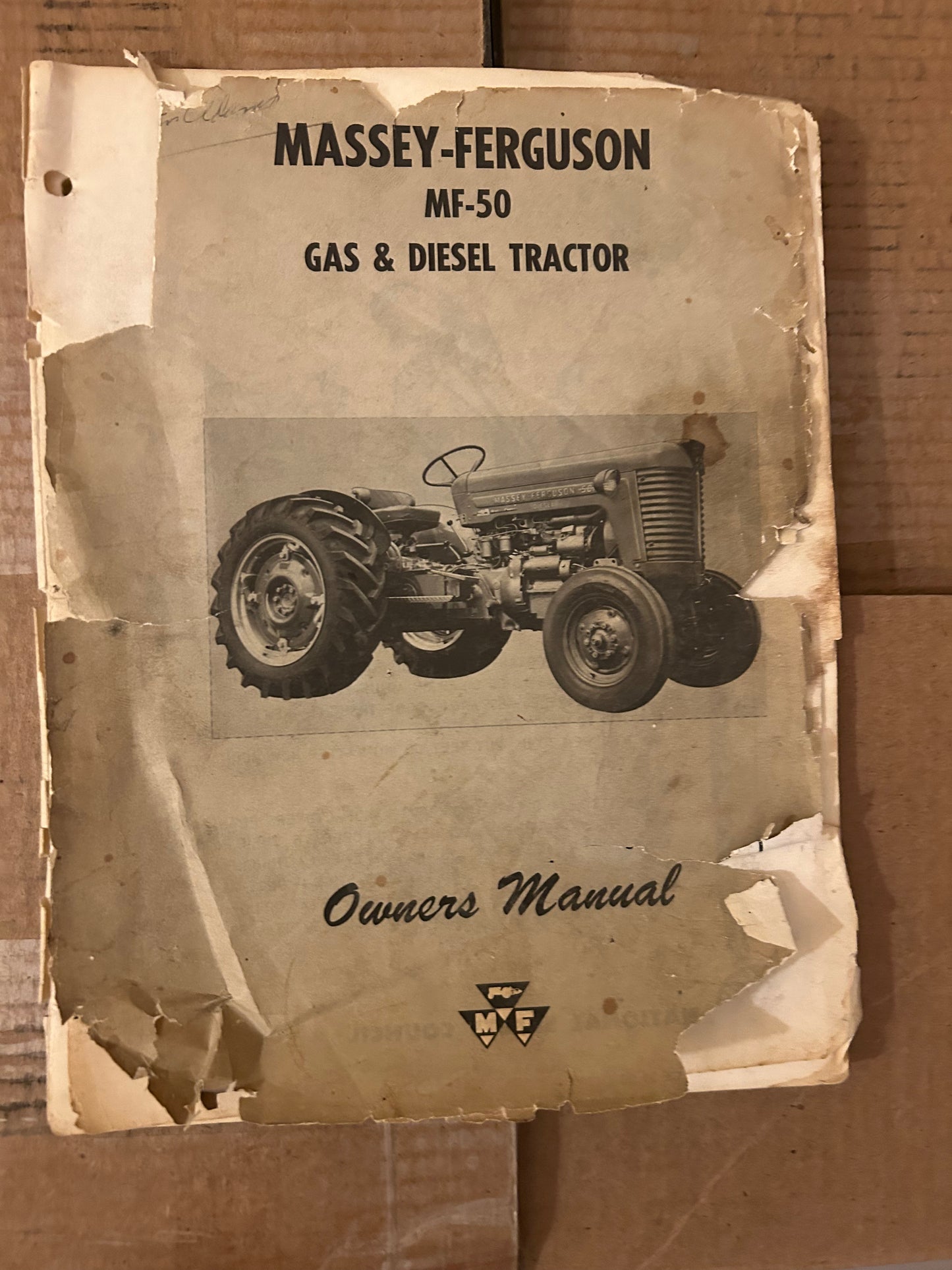 Massey-Ferguson _ MF 50 Gas & Diesel Tractor __ Owners Manual