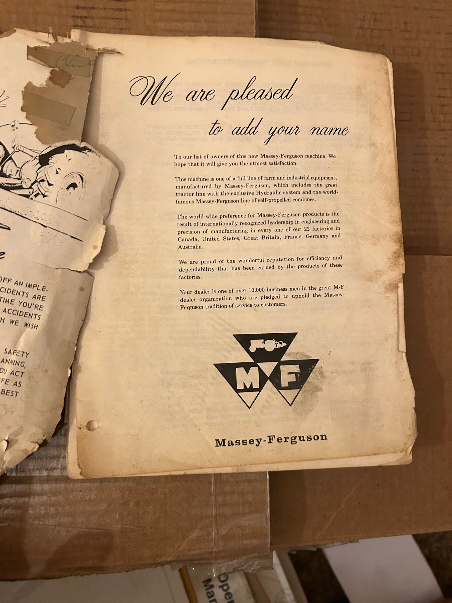 Massey-Ferguson _ MF 50 Gas & Diesel Tractor __ Owners Manual