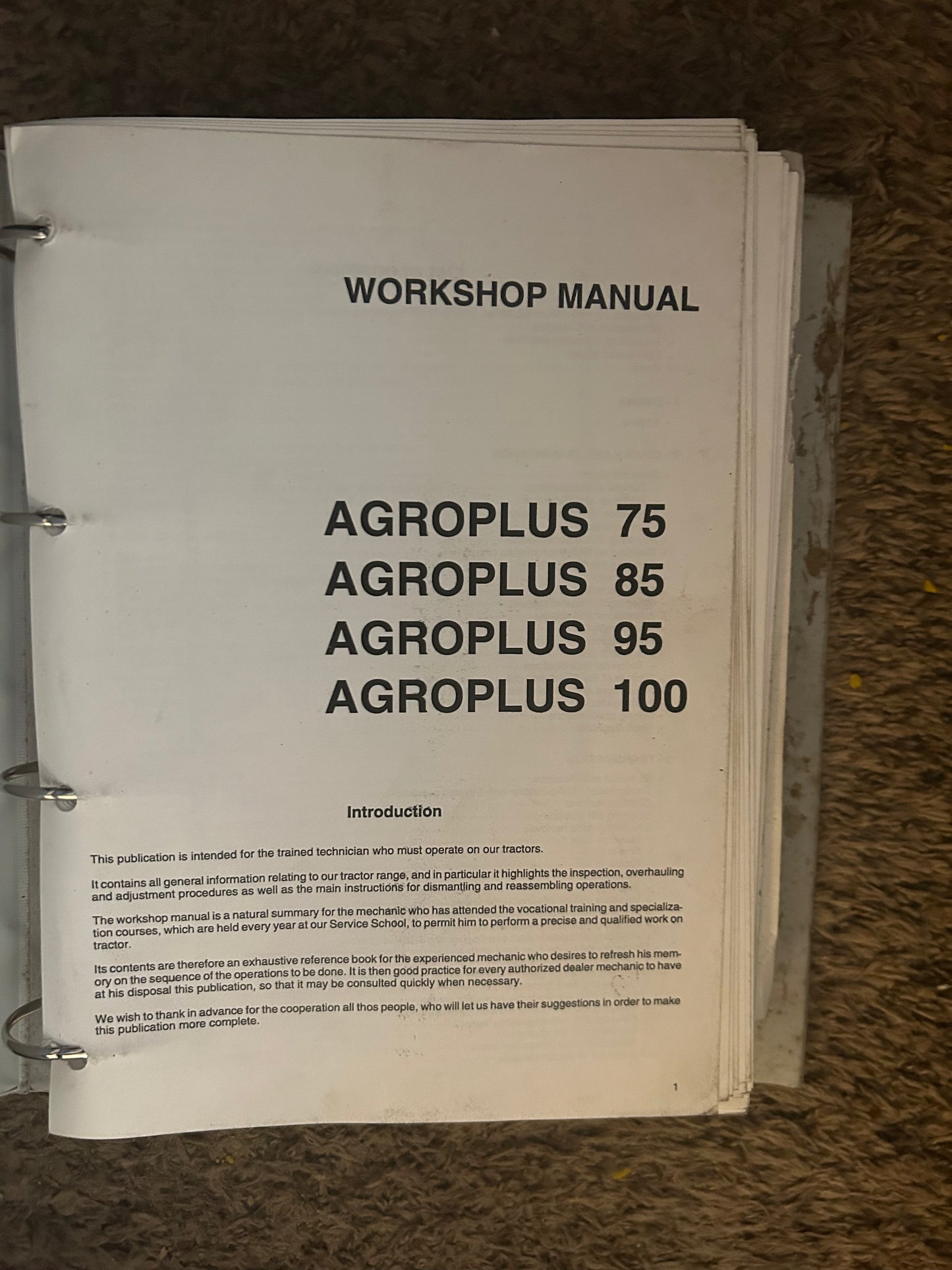 Deutz Fahr _ AGROPLUS 75, 85, 95 & 100 _ Workshop Manual