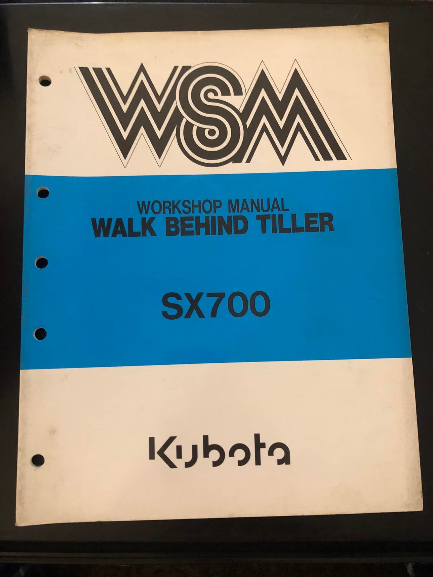 Kubota _ WSM _ Walk Behind Tiller SX700