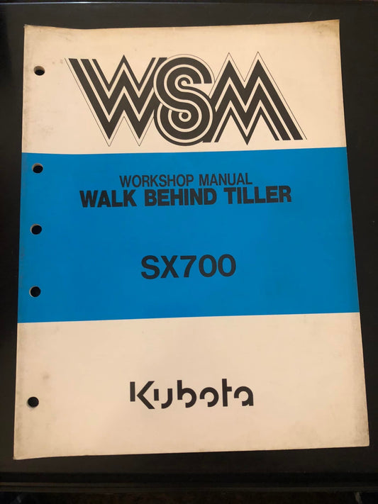 Kubota _ WSM _ Walk Behind Tiller SX700