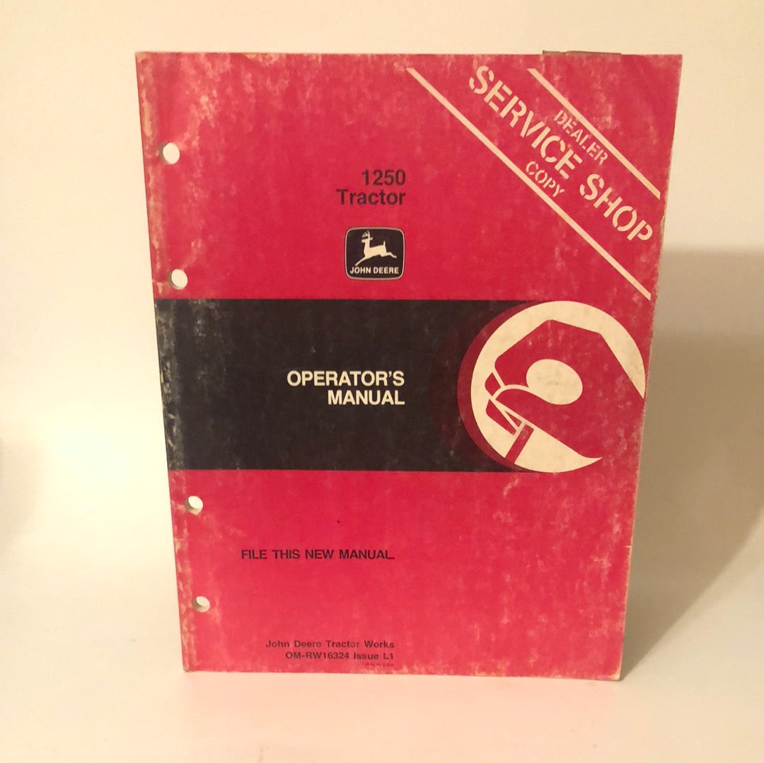 John Deere _ 1250 Tractor _ Operator's Manual