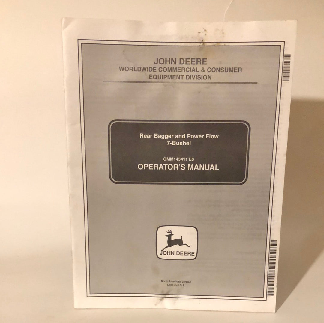 John Deere - Rear Bagger & Power Flow 7-Bushel Operator’s Manual