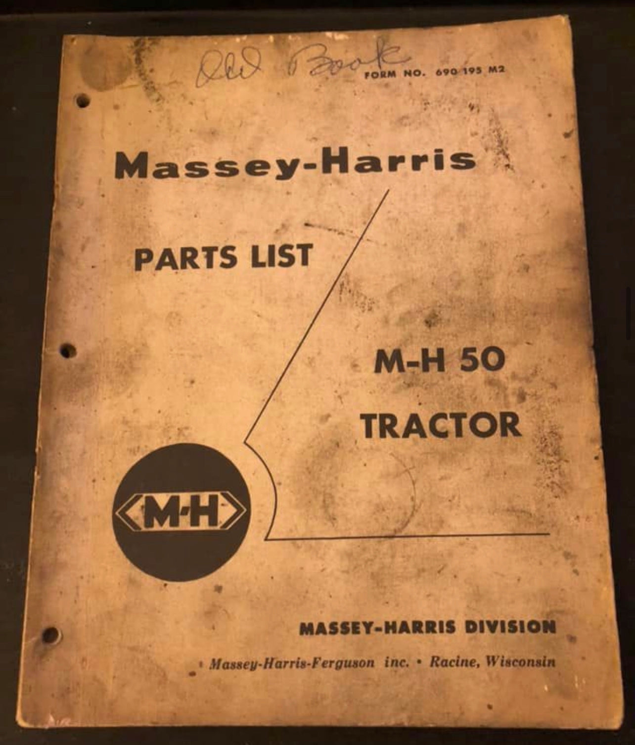 Massey Harris MH-50 Tractor __ Parts List