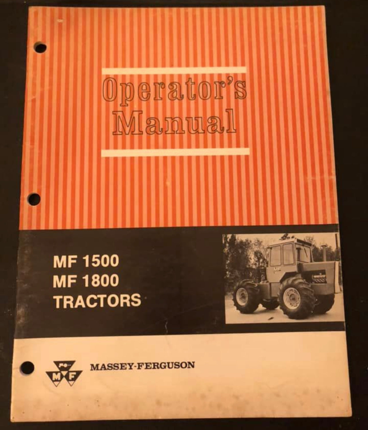 Massey-Ferguson MF 1500 & MF 1800 Tractors __ Operator’s Manual