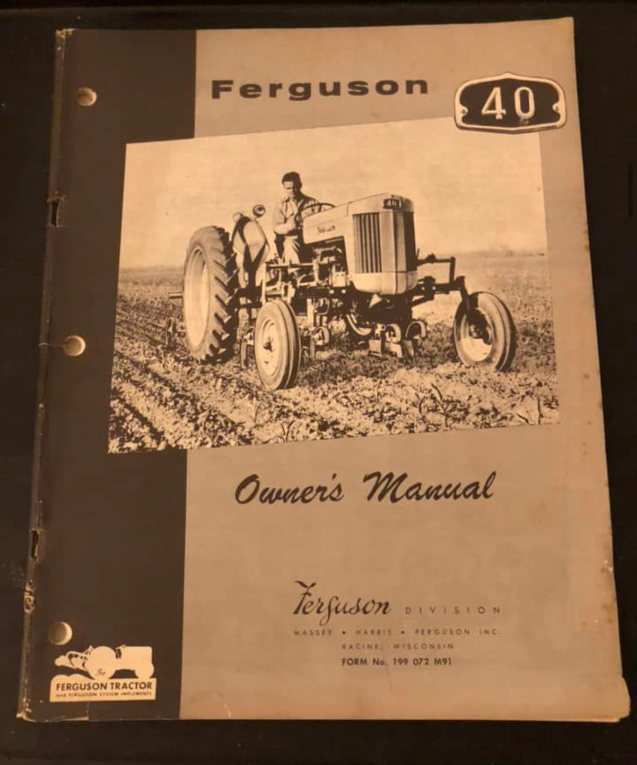 Ferguson _ 40 Tractor _Owner’s Manual