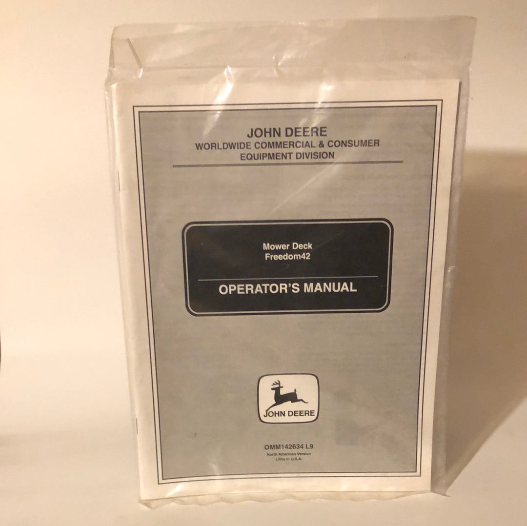 John Deere - Mower Deck Freedom42 Operator’s Manual