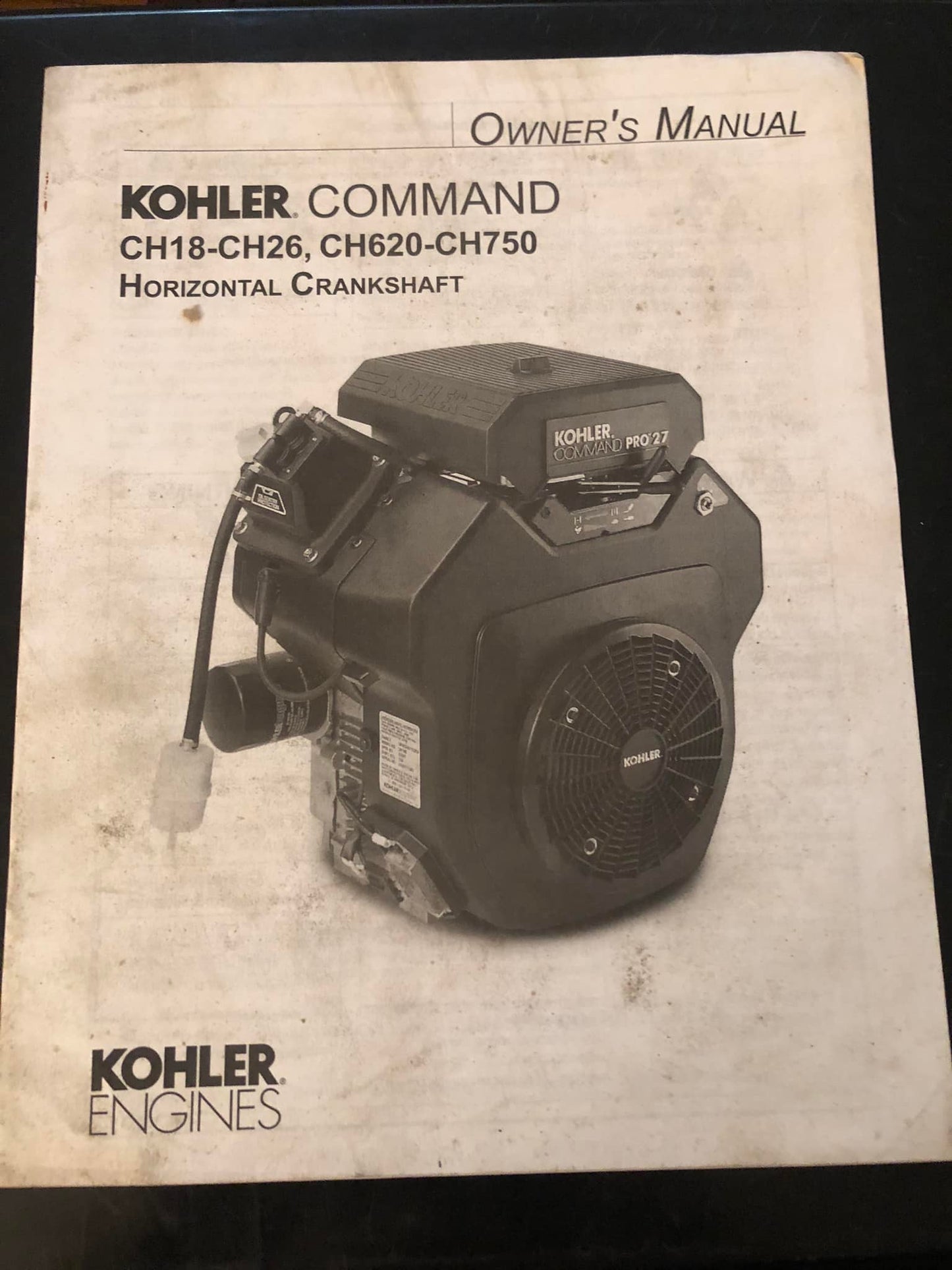 Kohler Command CH18-CH26, CH620-CH750 Horizontal Crankshaft Owner’s Manual