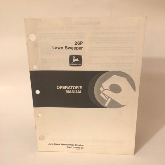 John Deere - 26P Lawn Sweeper OMTY20895 C7 Operator’s Manual
