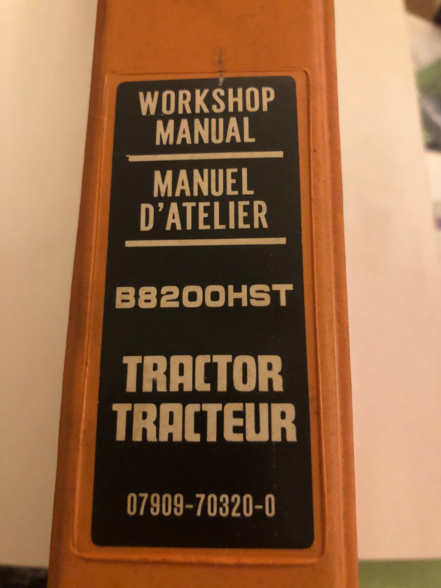 Kubota workshop Manual B8200HST