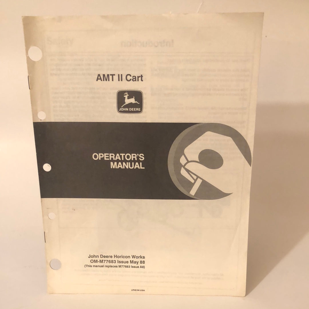 John Deere - AMT II Cart OMM77683 May 88 Operator’s Manual