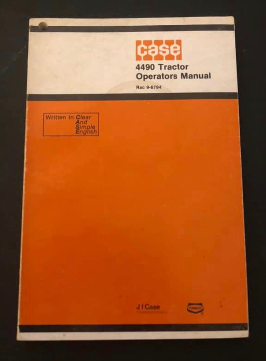 Case Model 4490 Tractor _ Operator’s Manual