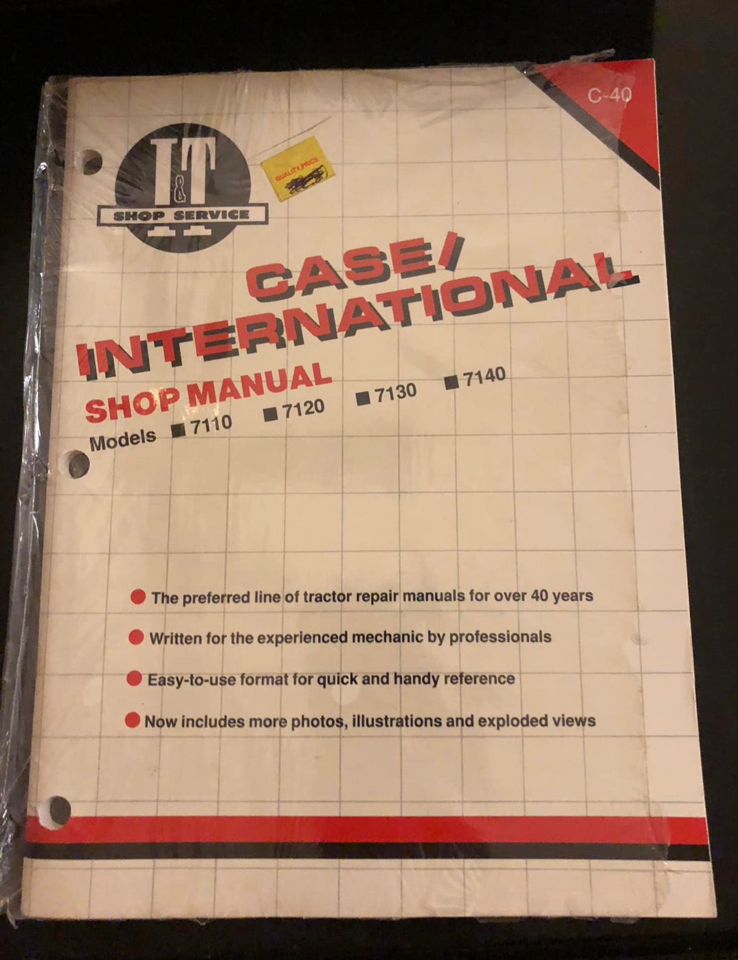 Case/International 7110, 7120, 7130 & 7140 _ c-40 I&T Shop Service