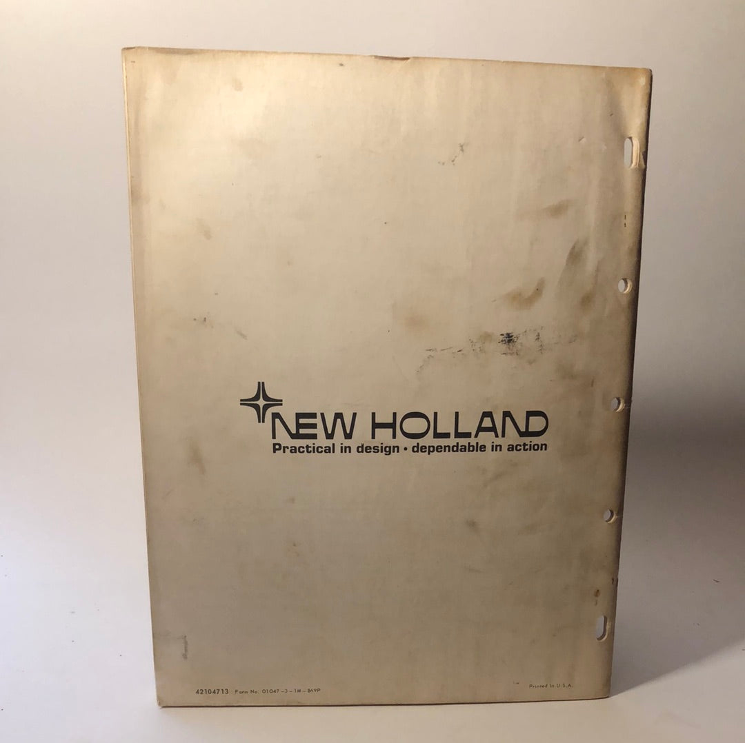 Sperry Rand New Holland - Stackliner 1047 - Operator's Manual