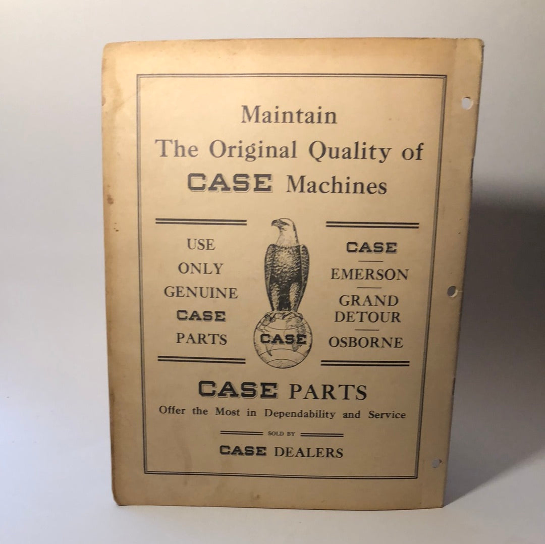 Case - parts list no. B 220 - Model Q All Crop Cutter