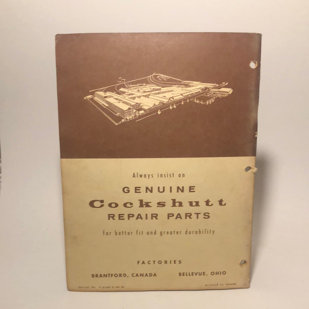 Cockshutt “540” Tractor parts list