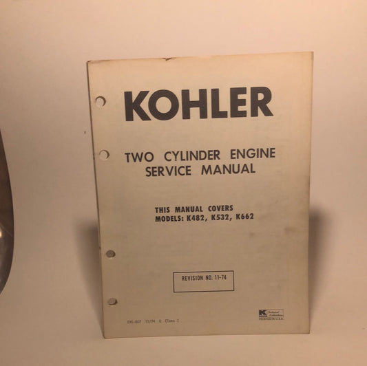 Kohler Two Cylinder Engine Service Manual