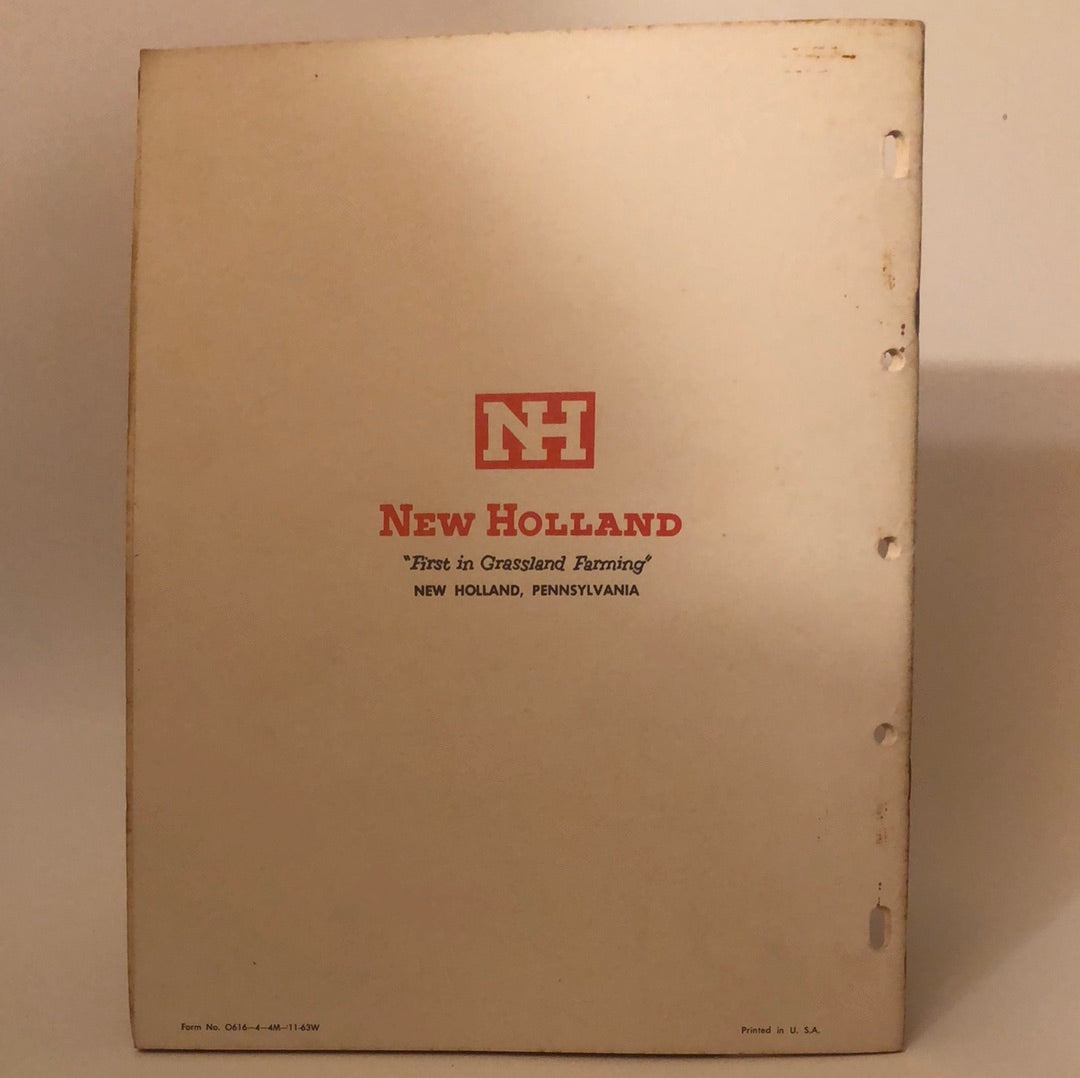 New Holland - 616 Forage Harvester - Owner's Manual