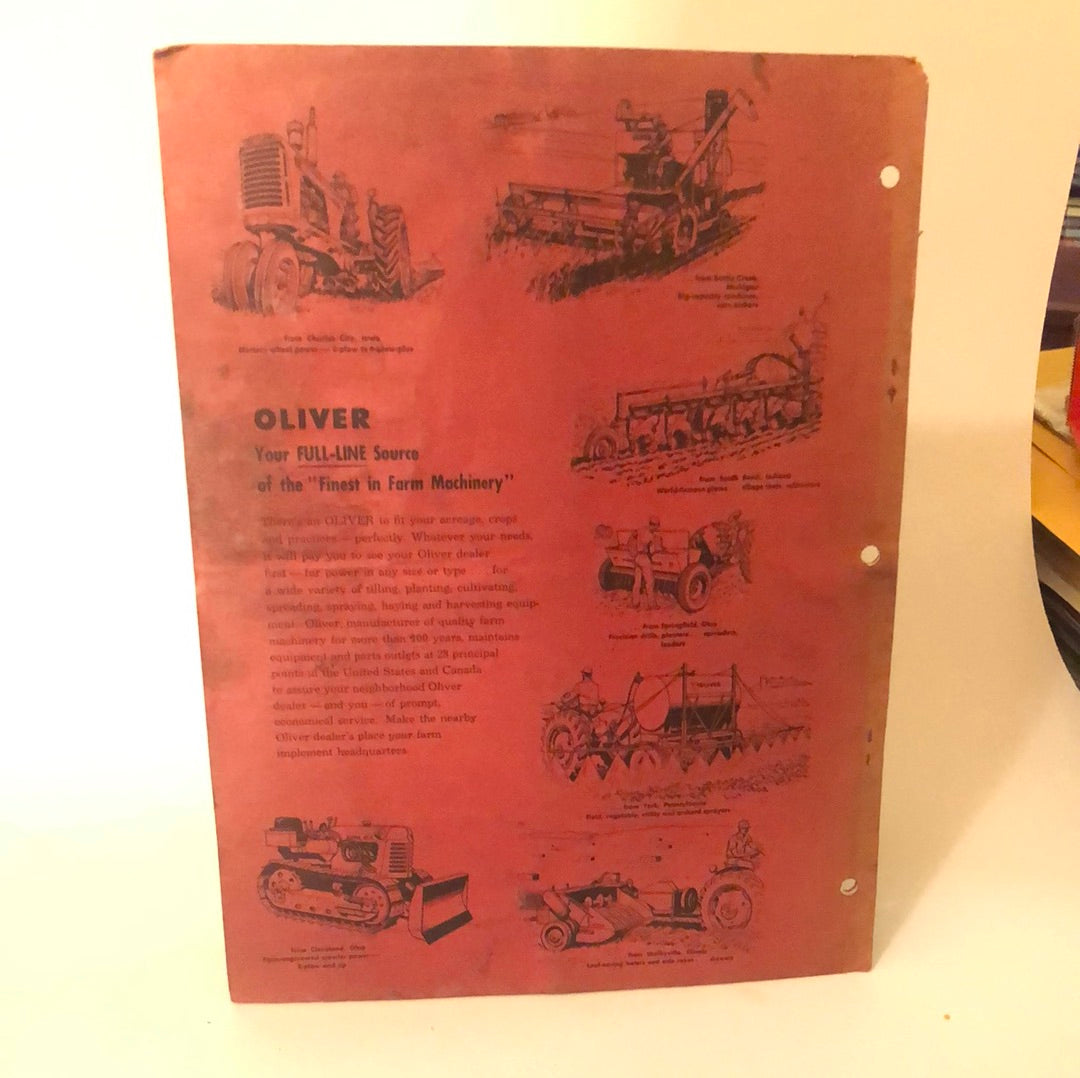 Oliver No 170 Spreader - Setting Up & Operating Instructions