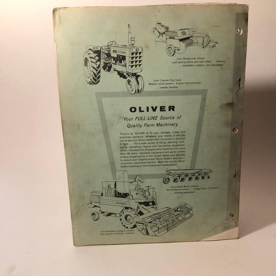 Oliver Setting Up & Operating & Parts Book No 4340 3& 4 Bottom Plows