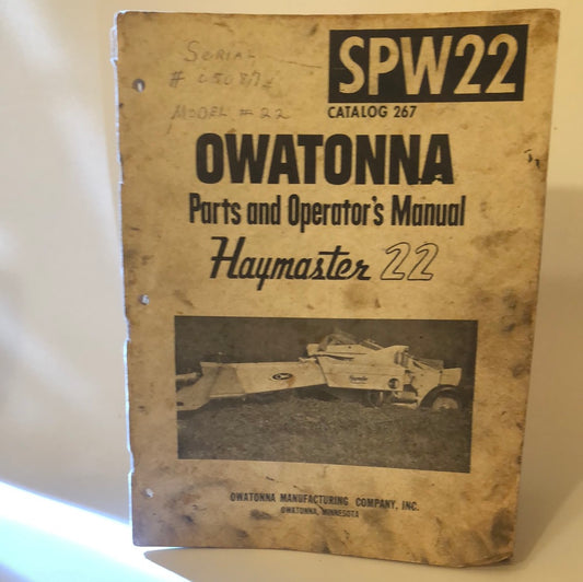 OMC - Haymaster 22 SPW22 - Parts & Operator's Manual