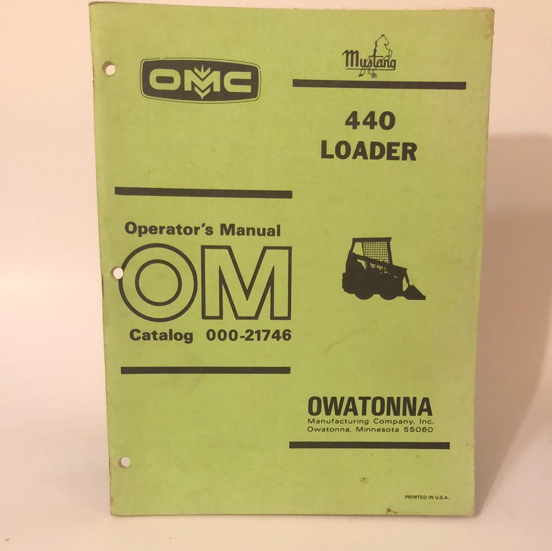 OMC 440 Loader - Operator's Manual