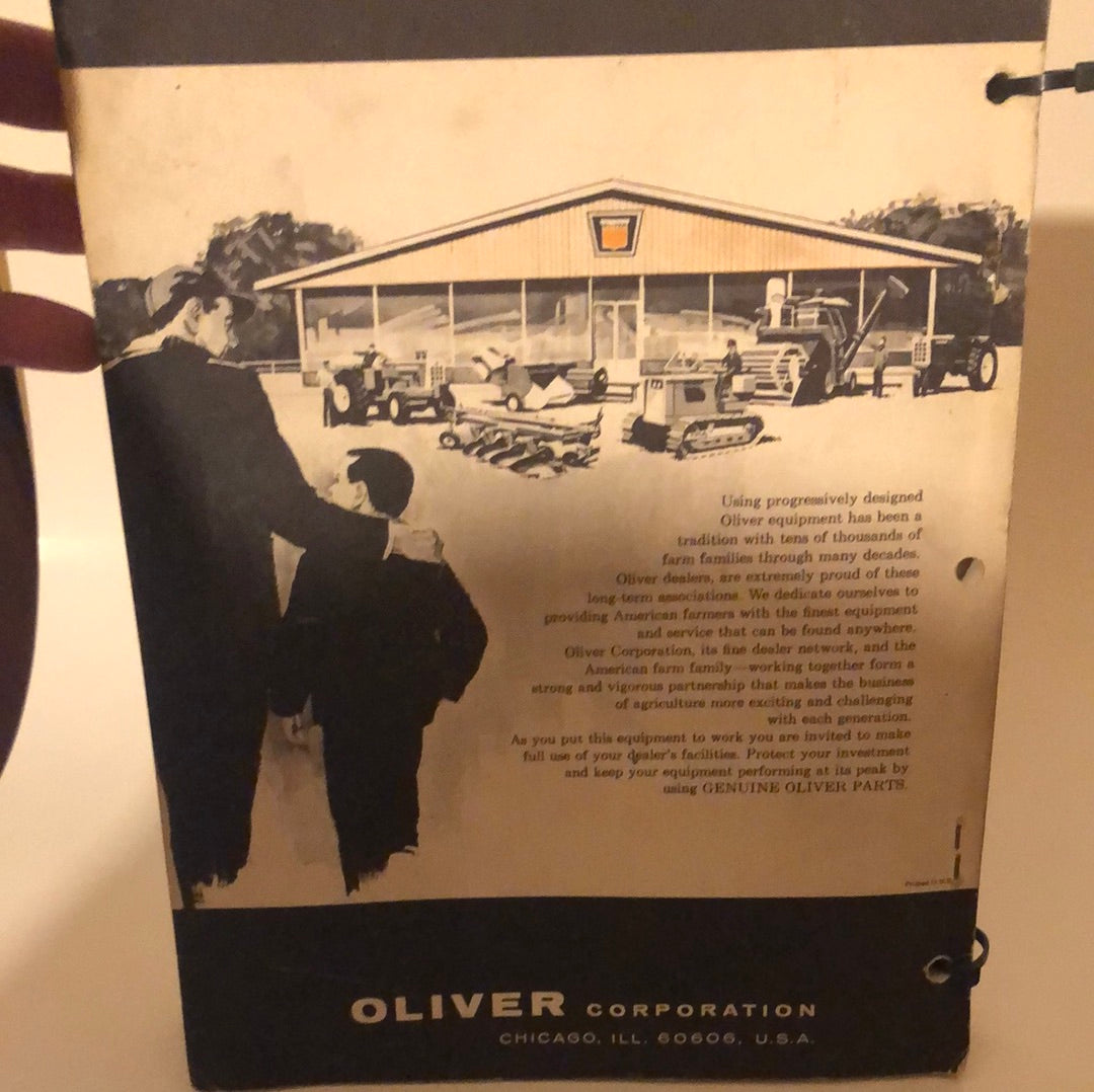 Oliver 1250 Tractor _ Parts Catalog & Shop Manual Combo