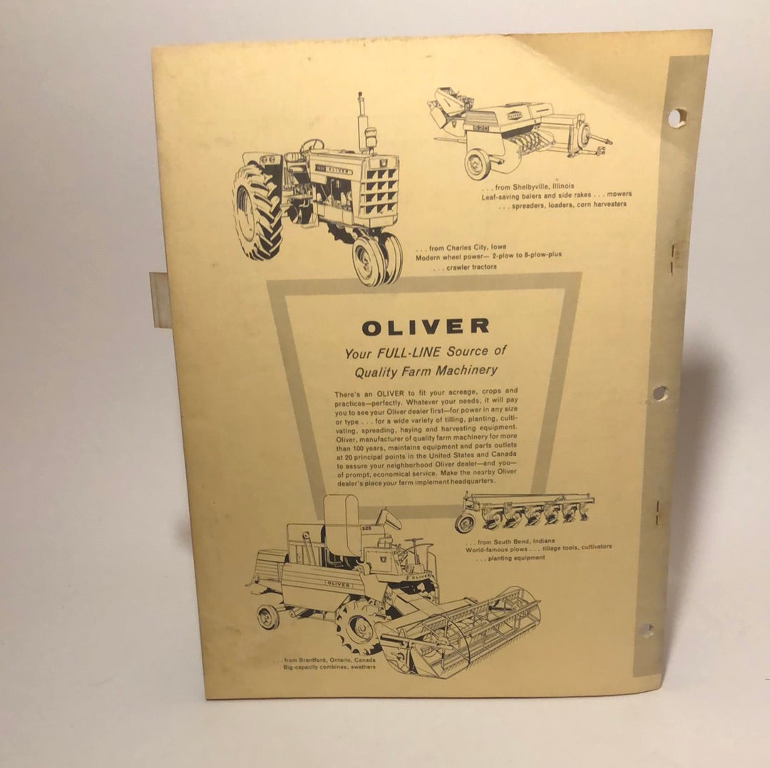 Oliver - parts book No 470 PTO Spreader