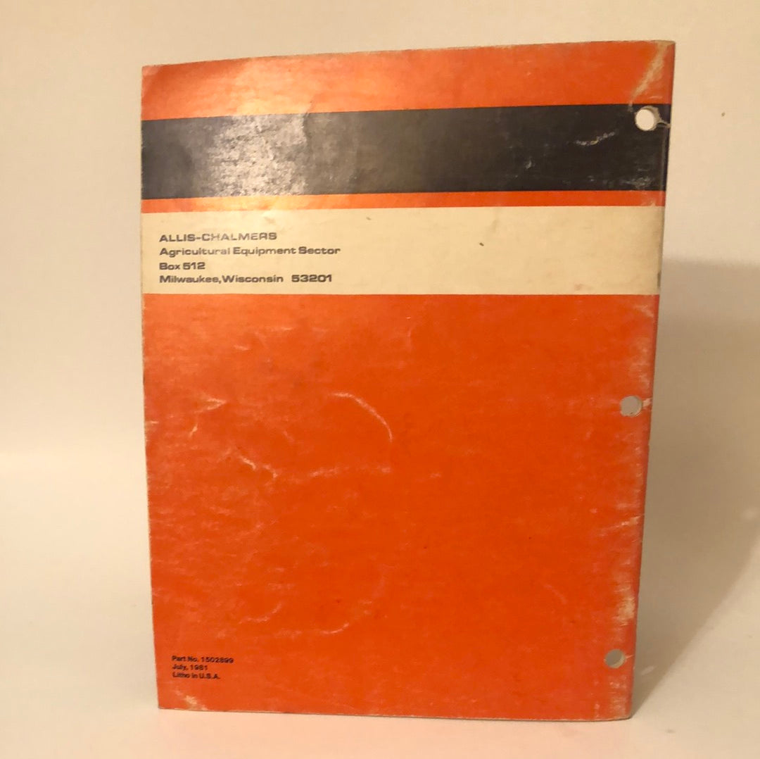 Allis-Chalmers Farm Loader Model 460 _ Operators Manual