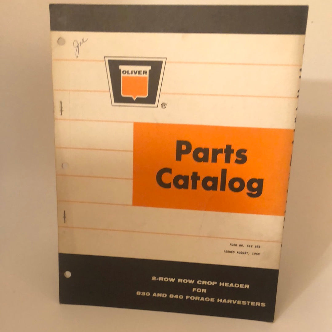 Oliver - 3 Row Crop Header for 830/840 Forage Harvesters - Parts Catalog