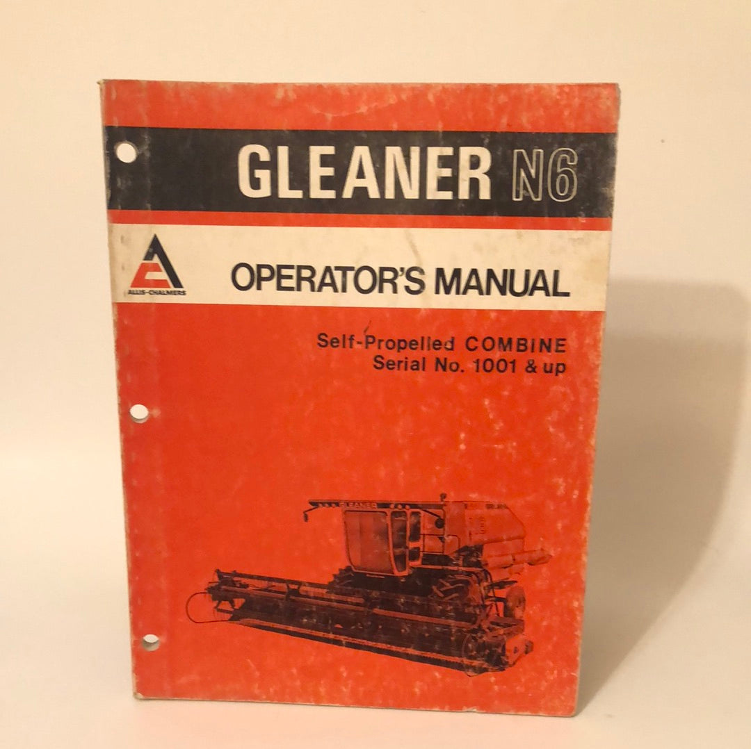 Allis-Chalmers Gleaner N6 Self-propelled Combine _ Operators Manual