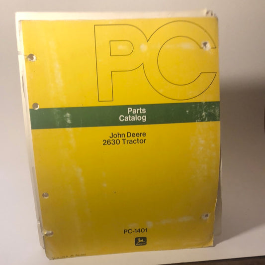 John Deere - 2630 Tractor parts catalog - PC-1401