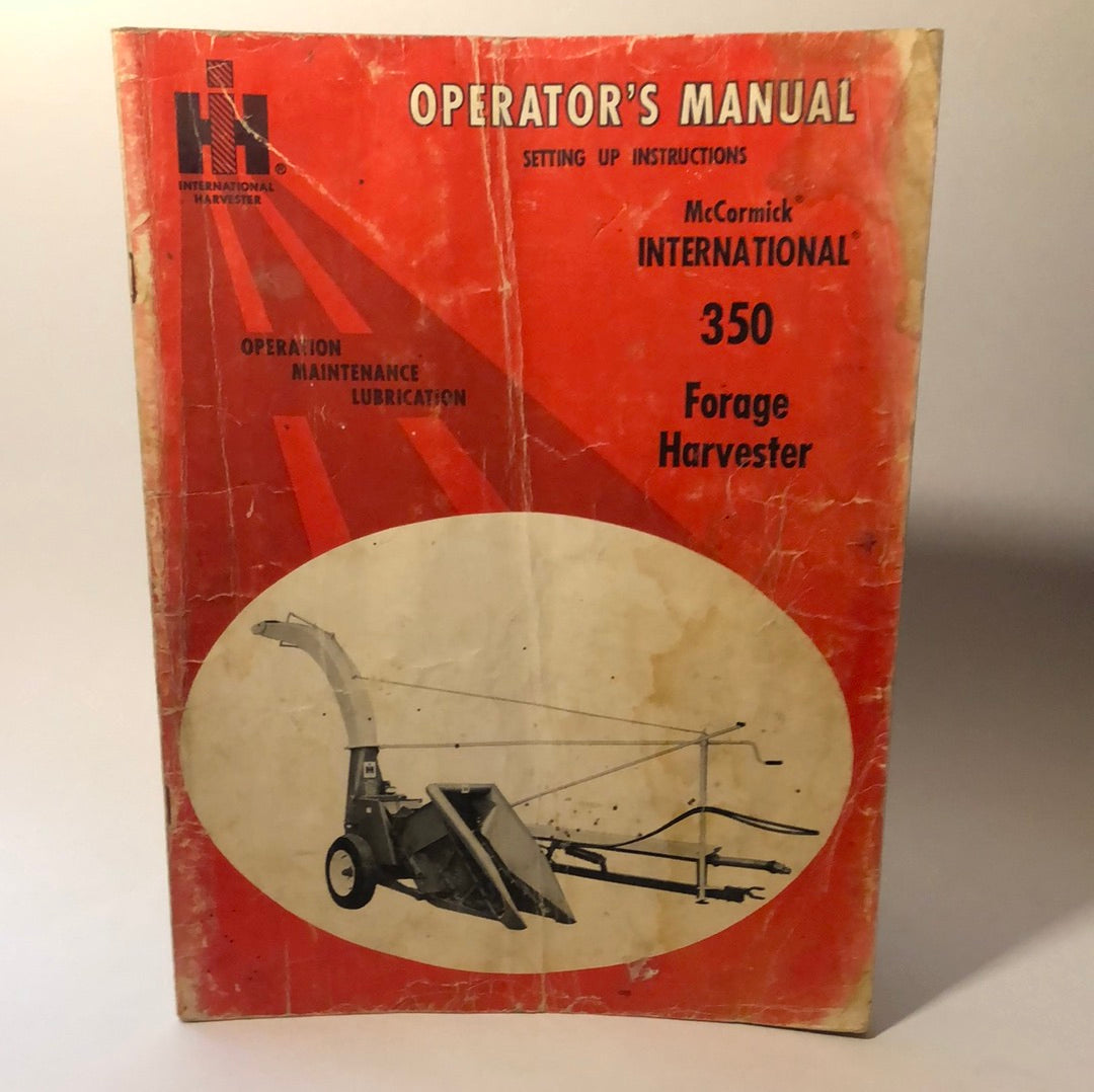 IH McCormick 350 Forest Harvester - Operator’s Manual