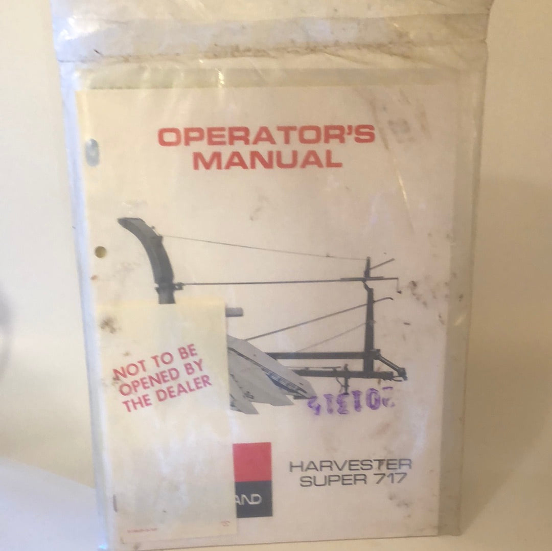 Sperry Rand New Holland Harvester Super 717 - Operator's Manual