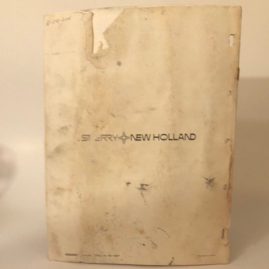 Sperry New Holland _ RolaBar Rake 256 - 258 - 260 - 258H - 260H _ Operator's Manual