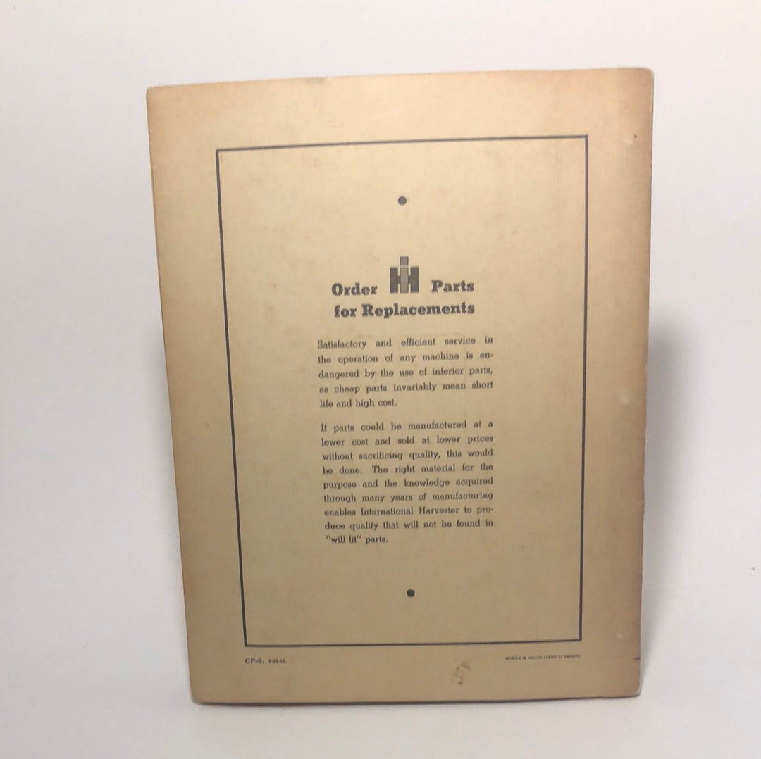 McCormick CP-9 parts catalog