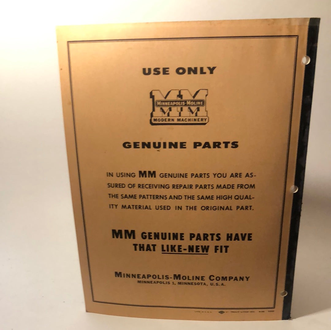 Minneapolis Moline - G-144 Harvestor - Repair Catalog