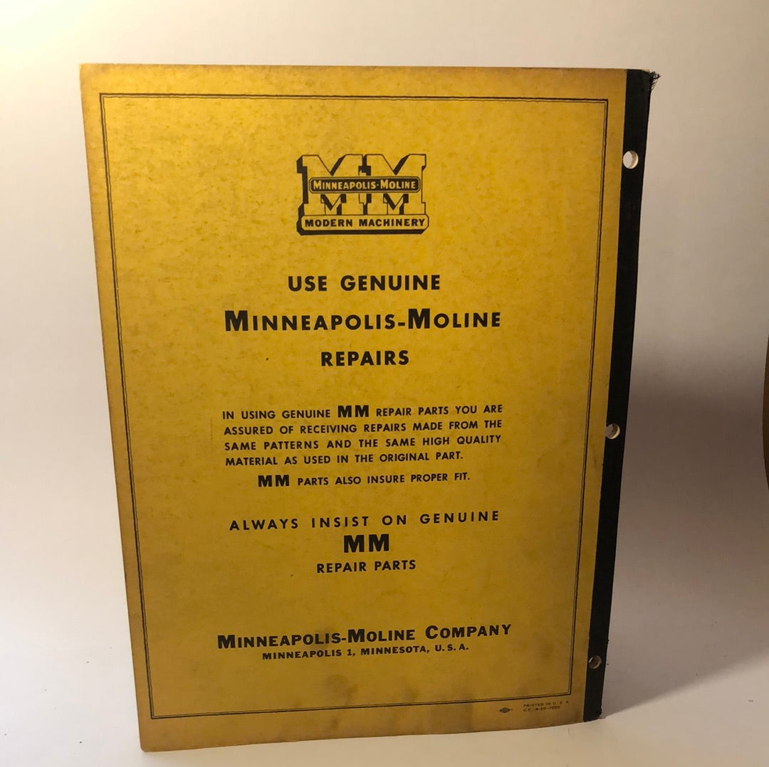 Minneapolis Moline - Series 165-4A & 206A-4A 4 Cycle Power Units - Operating & Maintenance Manual