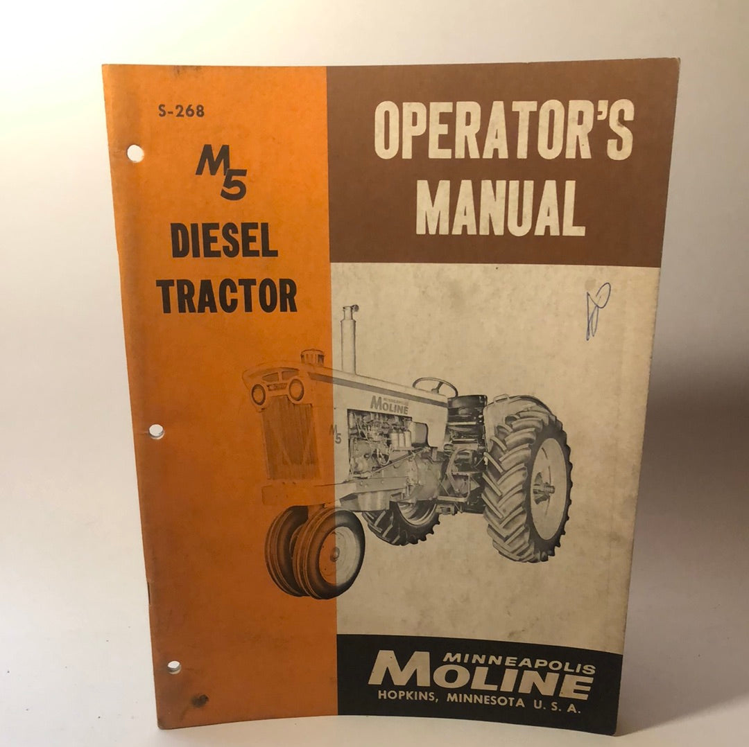Minneapolis Moline - M5 Diesel Tractor - Operator's Manual