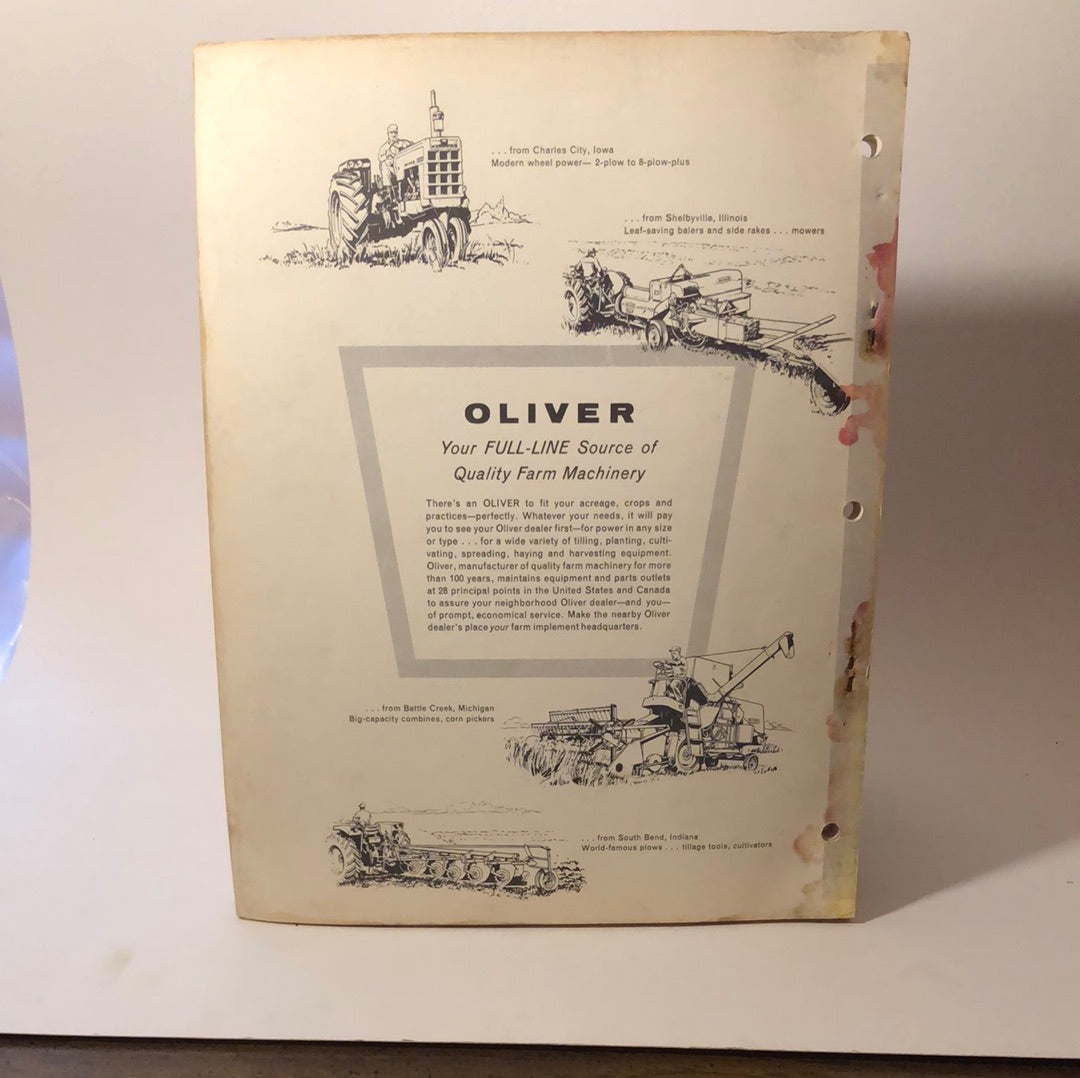 Oliver 70 Trencher -parts list & instruction manual