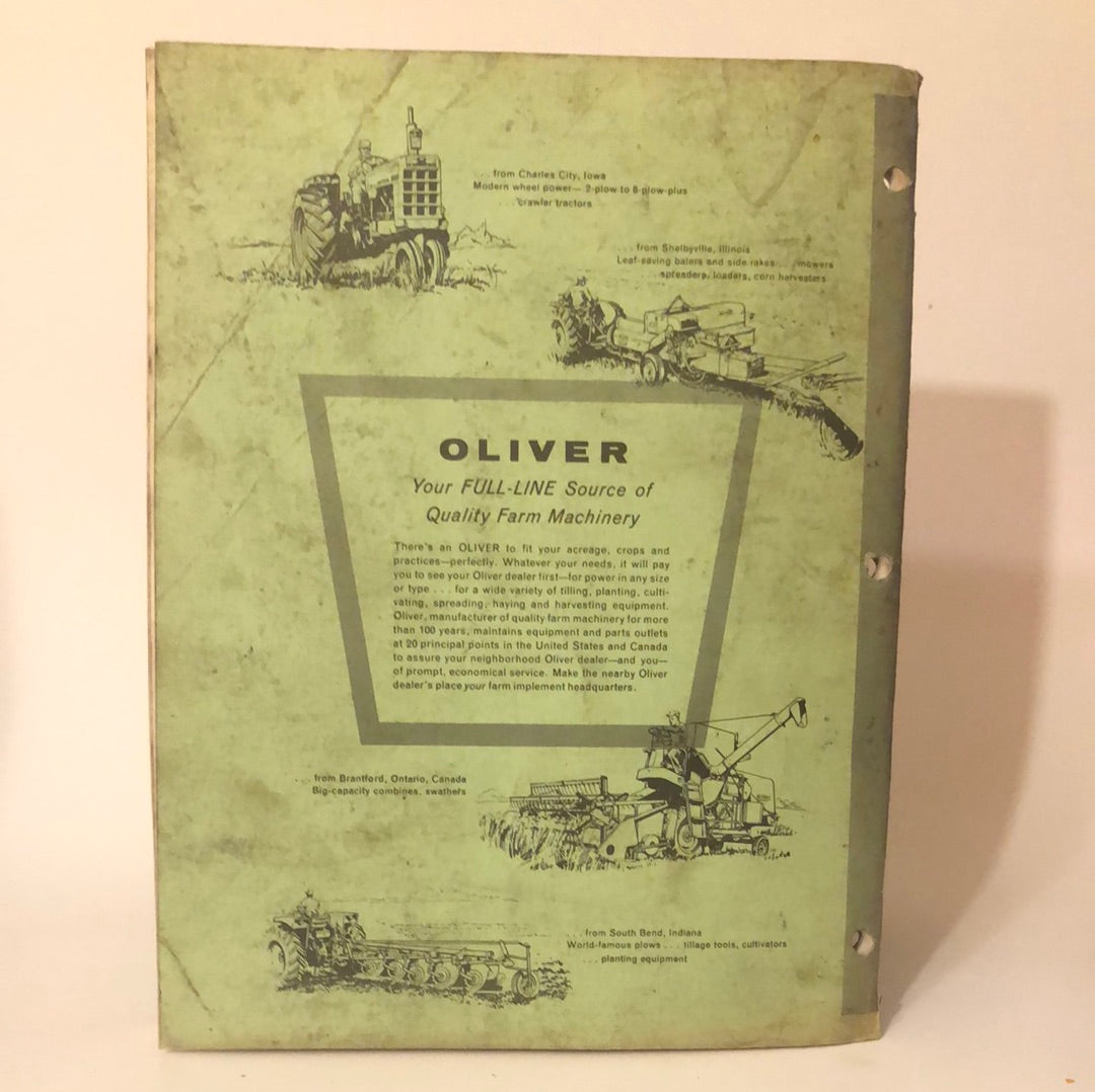 Oliver - Series B 1800 Tractor - Operator's Manual