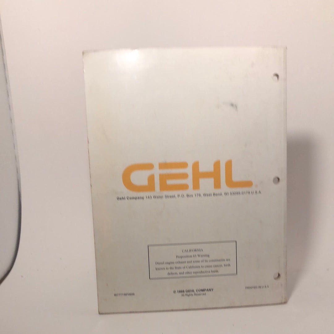 GEHL 3725/3825 4725 Skid Loaders - operator’s manual