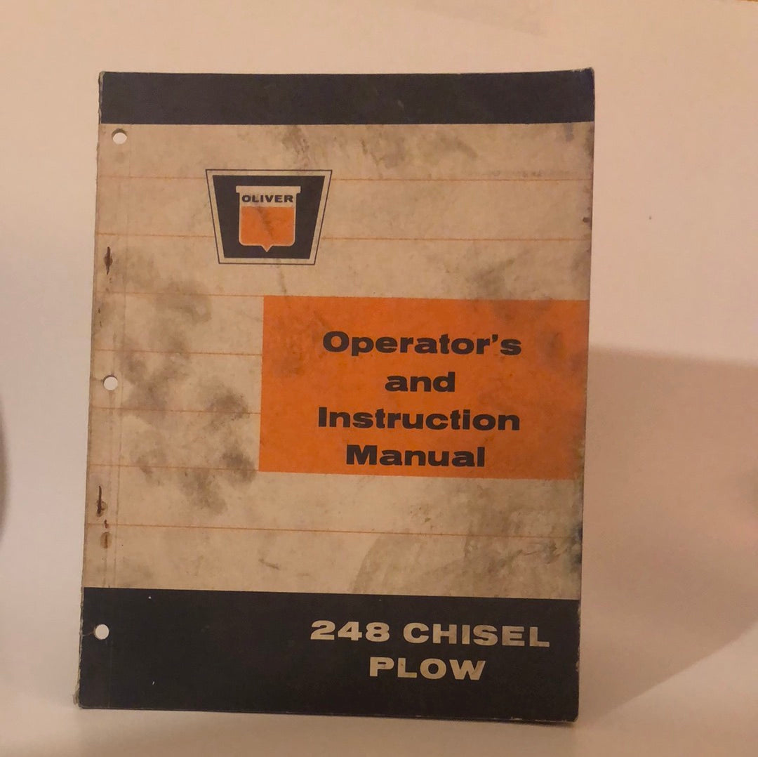 Oliver - 248 Chisel Plow - Operator's and Instruction Manual