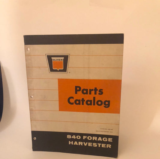 Oliver - 840 Forage Harvester - Parts Catalog