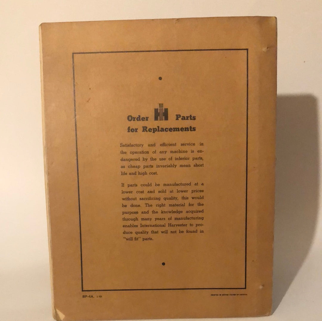 IH BP-6A _ 60, 70 & 71 Three-Wire Balers - Parts Catalog