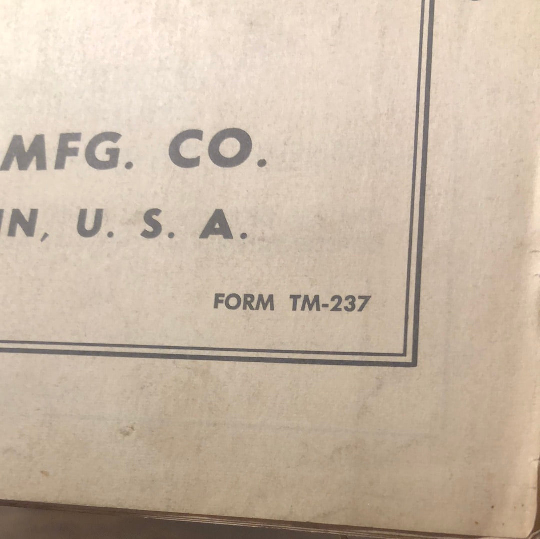 Allis-Chalmers _ Model D17 Diesel Tractor serial no 24001 & up _ operating instructions & parts illustrations