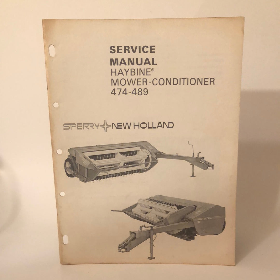 New Holland - Haybine Mower-Conditioner 474 & 489 - Service Manual